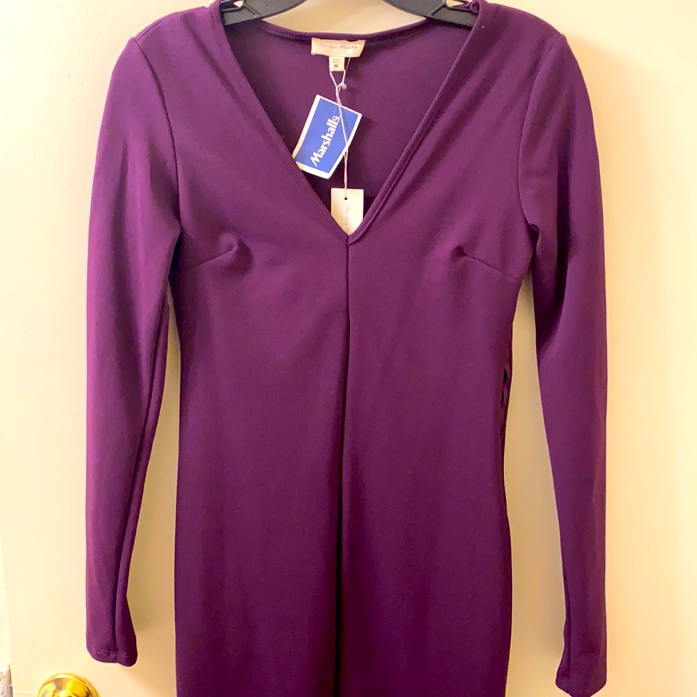 Purple 3/4 Sleeve Dress 💜